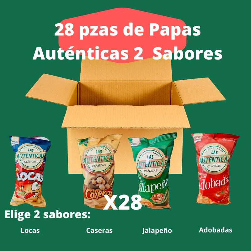 Caja de Auténticas Clásicas dos Sabores 28 pzas